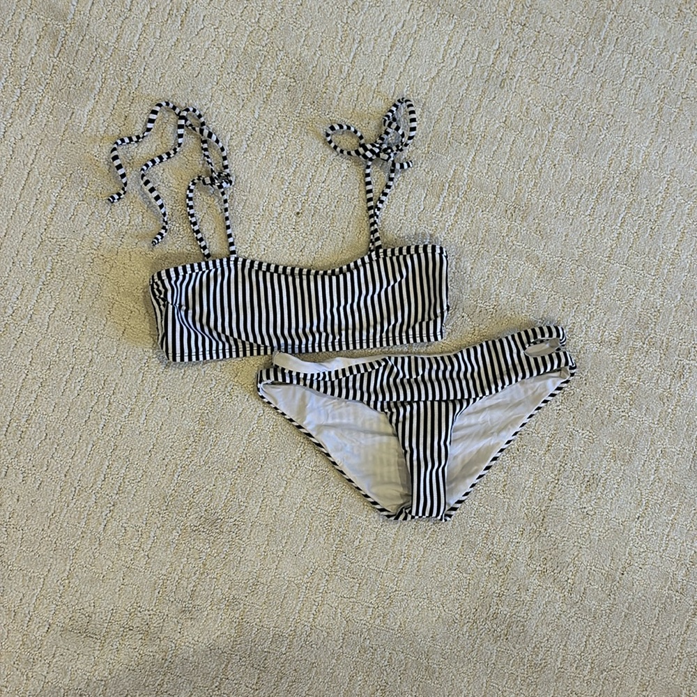 Target striped bikini set